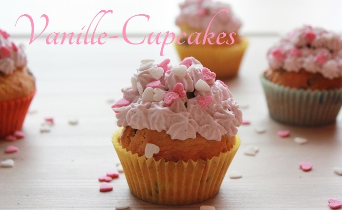 vanille-cupcakes mit Schokostückchen