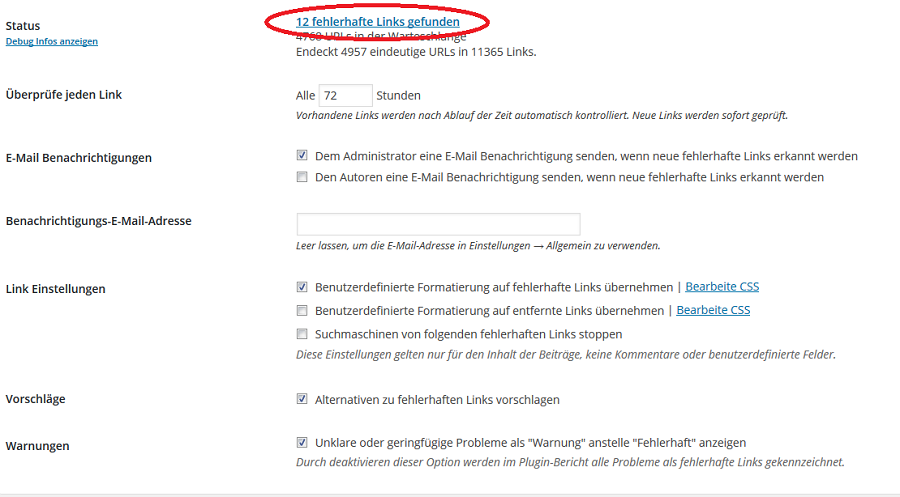 Plugin Broken Link Checker: Fehlerhafte Links finden - Seo Tipps