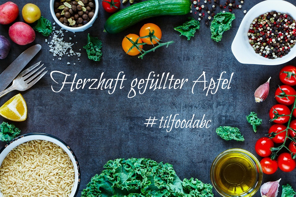 herzhaft gefüllter apfel