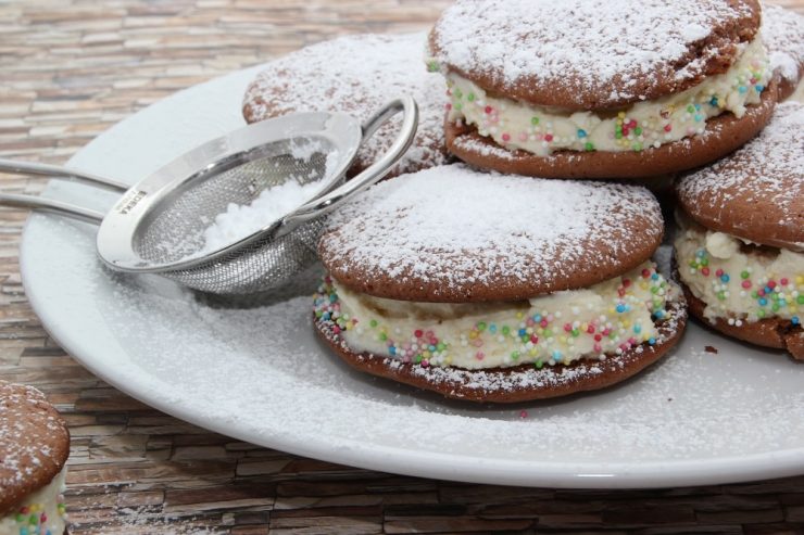 Whoopies mit Frischkäsefüllung - The inspiring life