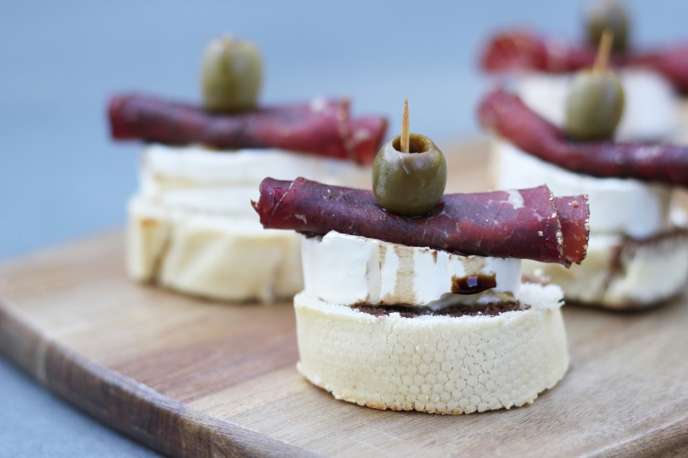 Vorspeise Häppchen mit Balsamico