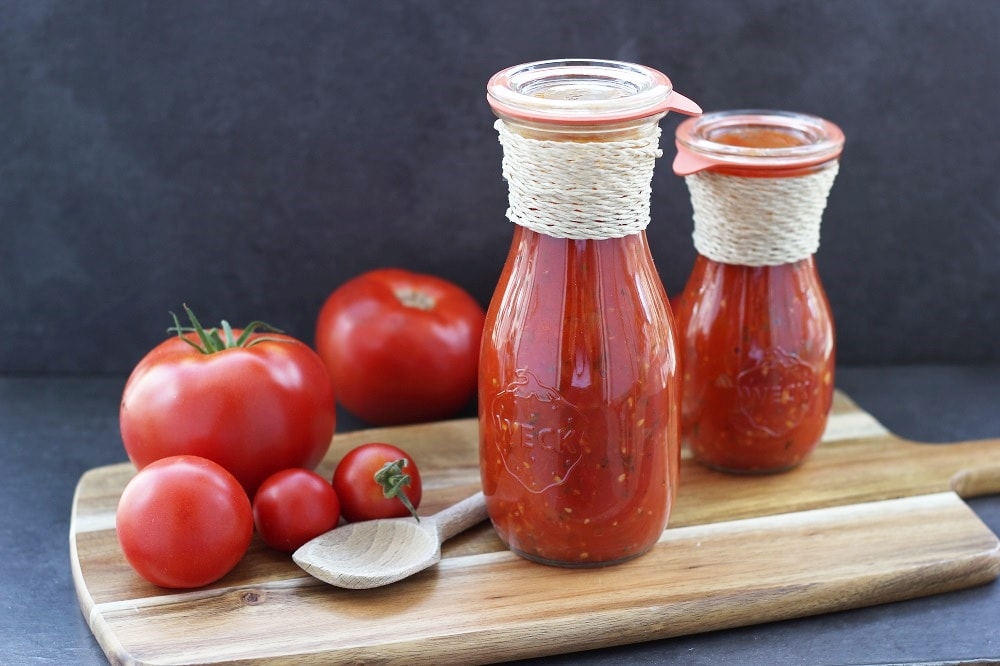 Tomatensoße einkochen