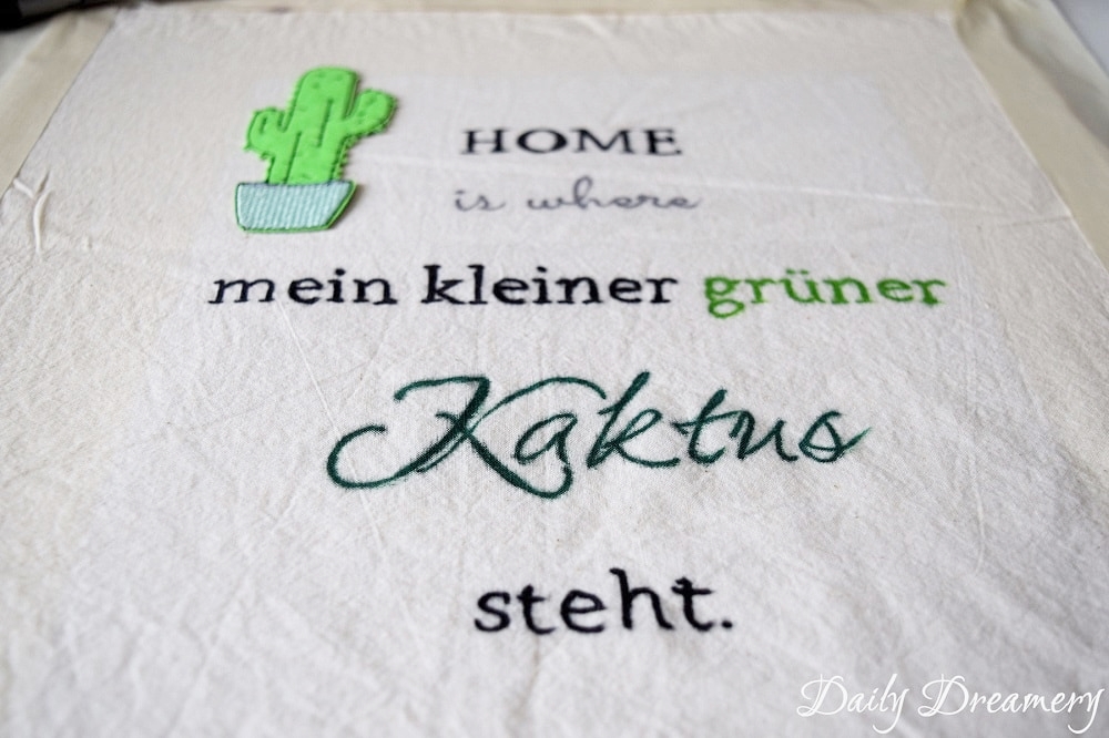 Stoffbeutel Patches Kaktus