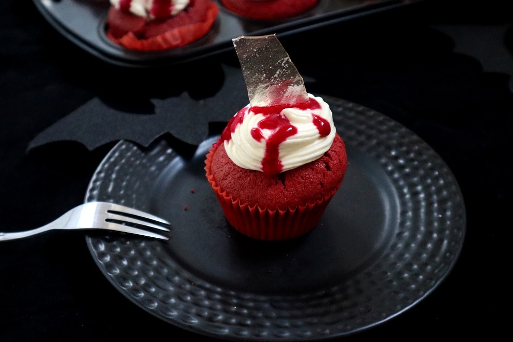 Halloween Muffins Red Velvet