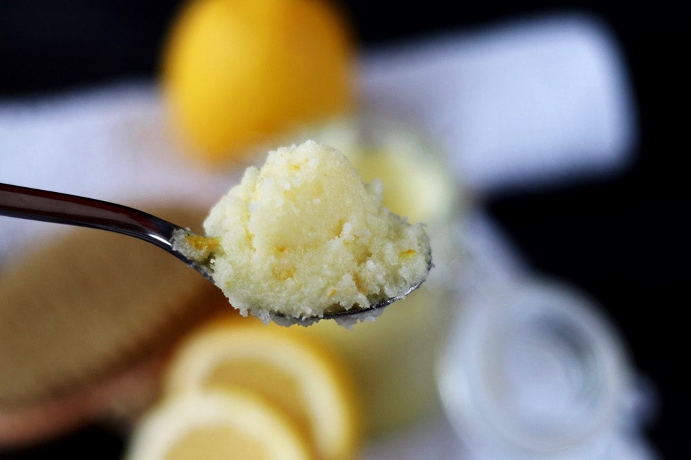 Zuckerpeeling mit Zitrone
