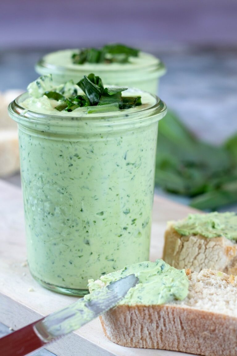 Bärlauchaufstrich - Rezept mit Frischkäse und Quark - The inspiring life