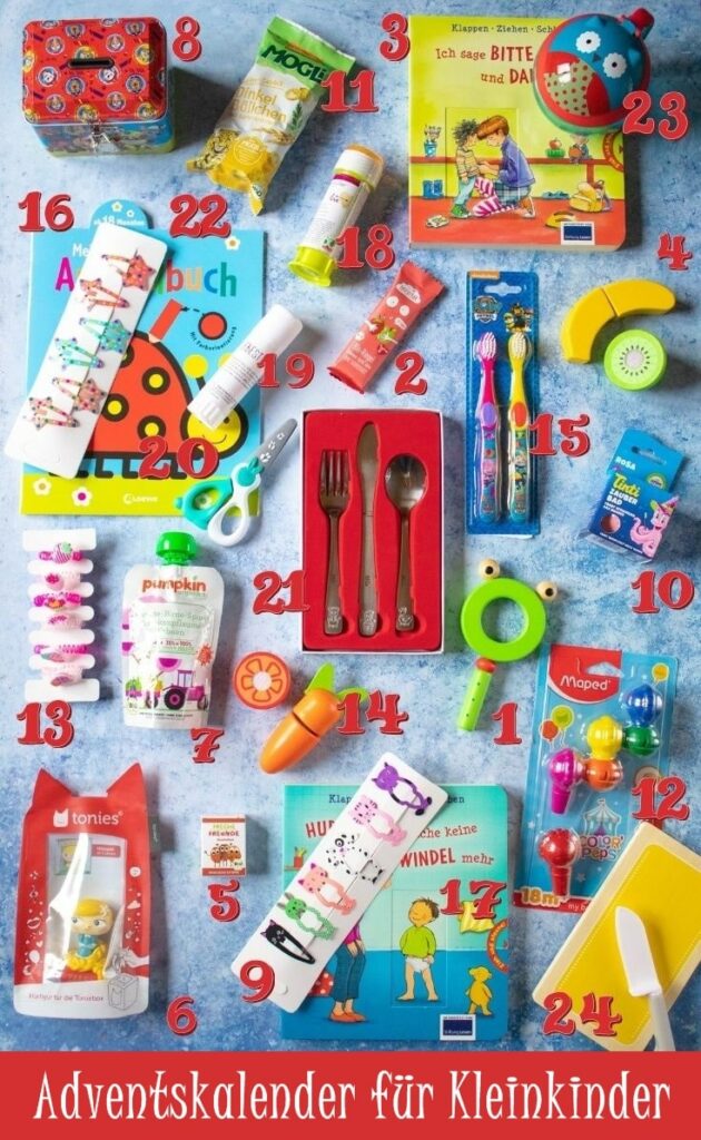 Adventskalender für Kleinkinder - 24 Ideen zum befüllen - The inspiring 