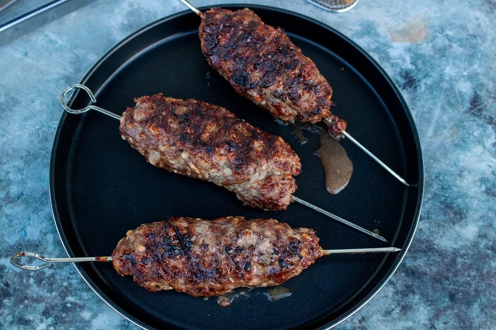 Kebab Spieß aus selbst gemachtem Hackfleisch - The inspiring life