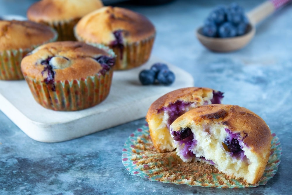 Saftige Blaubeer-Muffins