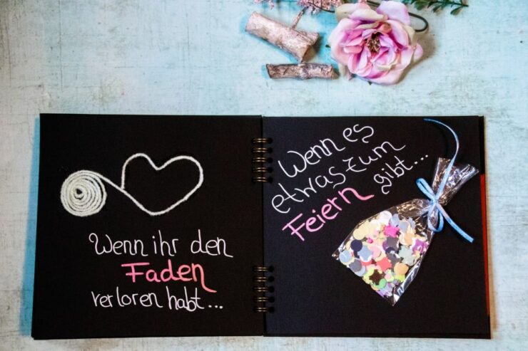 Wenn Buch Geldgeschenk zur Hochzeit The inspiring life
