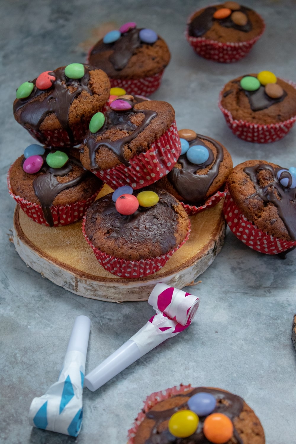 Smartie-Muffins