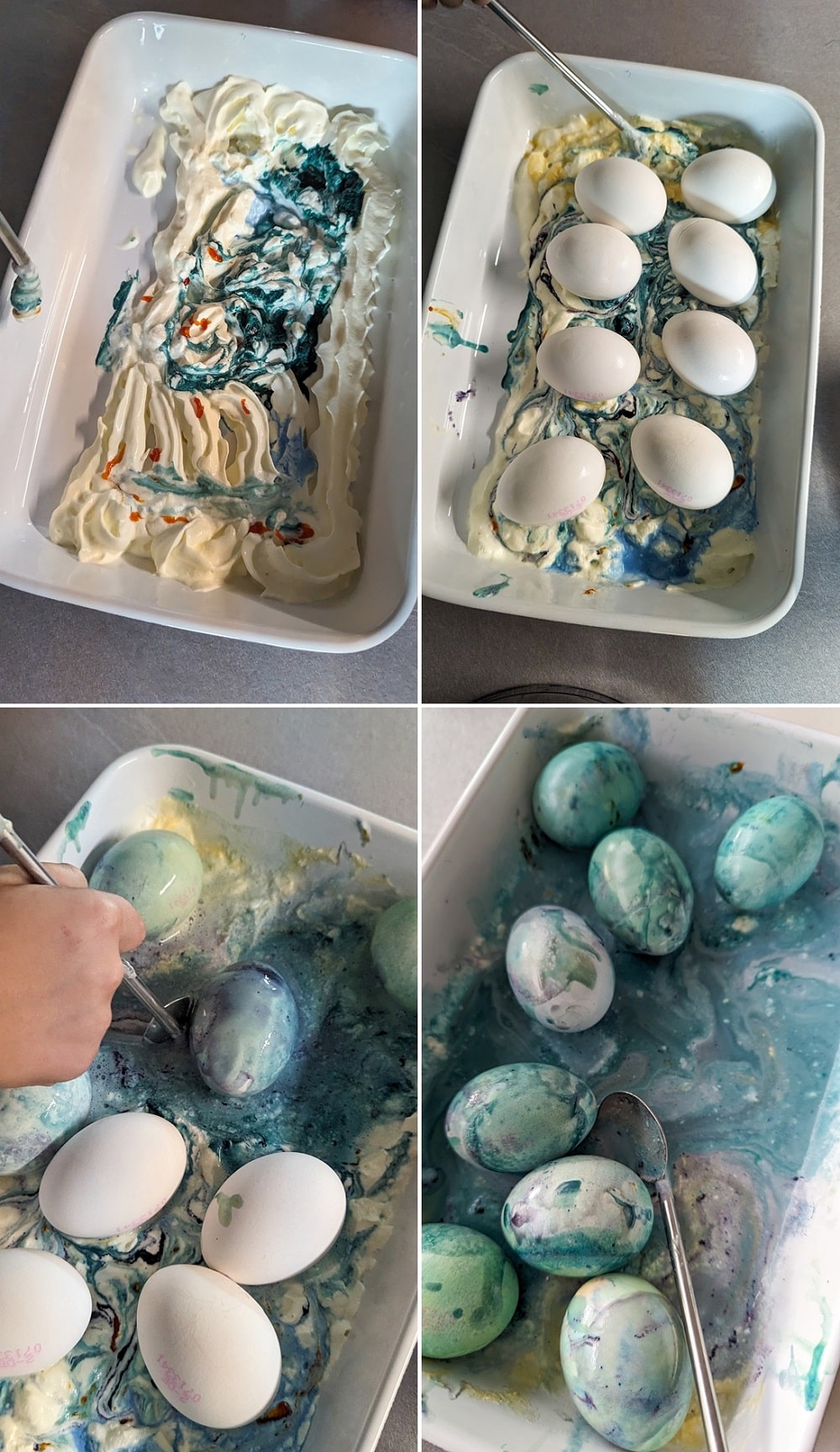 Eier Frben Mit Lebensmittelfarbe